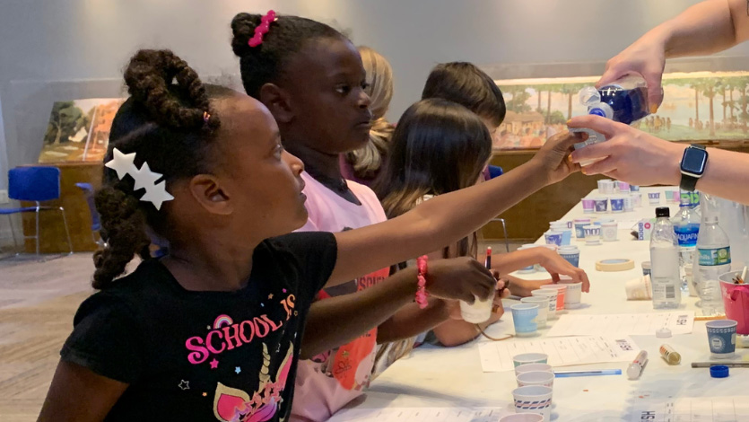 students doing experiments